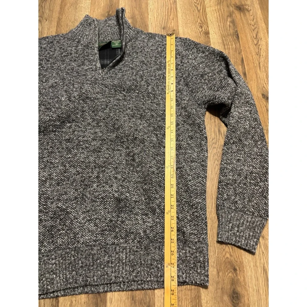 Saltwater Supply Co Sweater Mens Size XL Grey Quarter Zip Pullover Long Sleeve